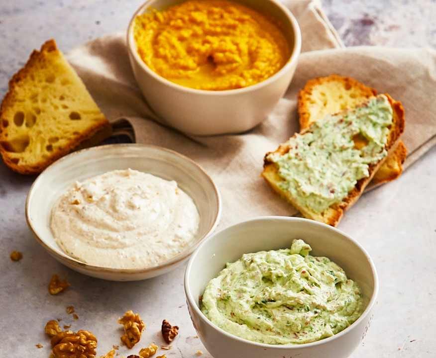 Tris di salse per aperitivo Low Fat