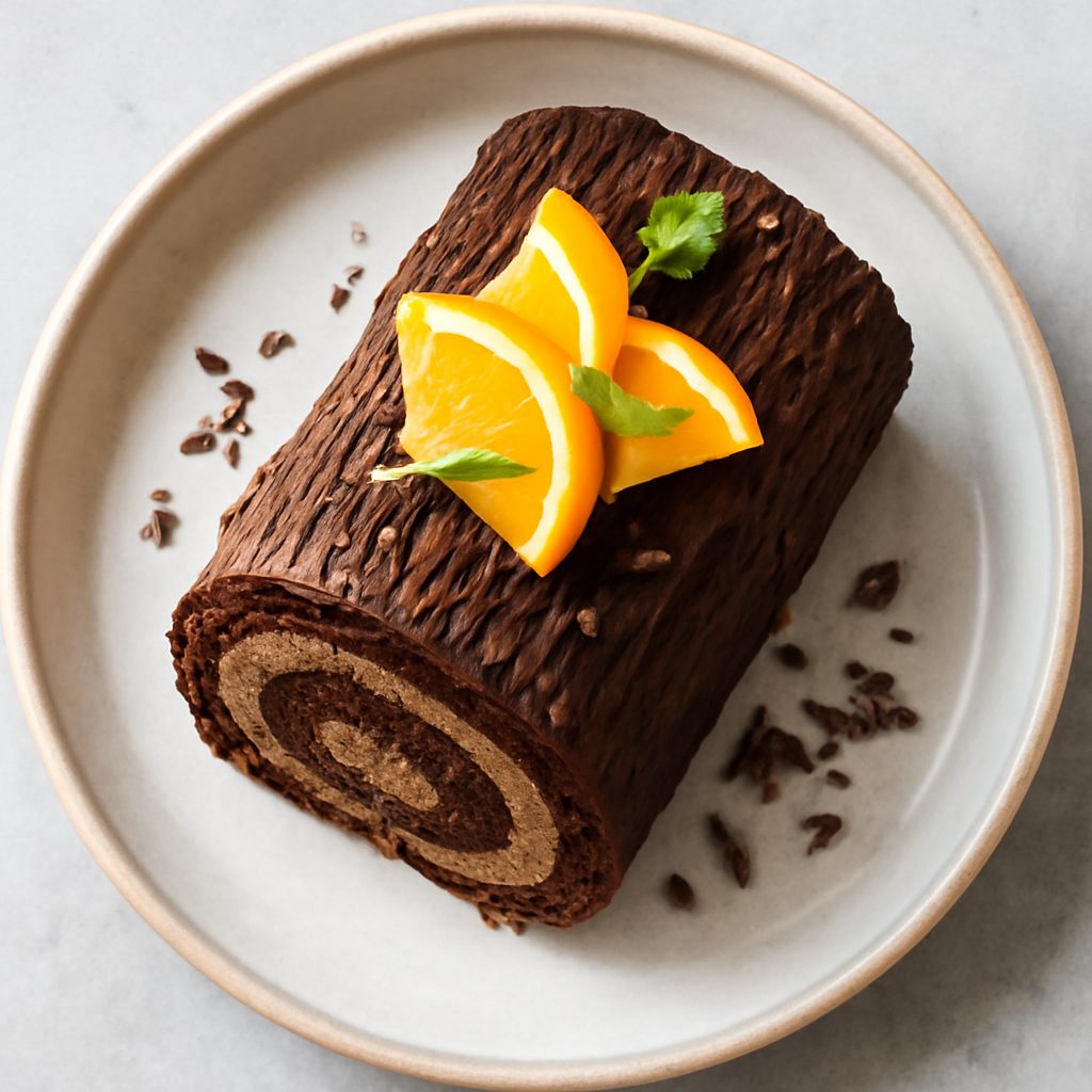 Tronchetto di Natale al Cioccolato e Arancia