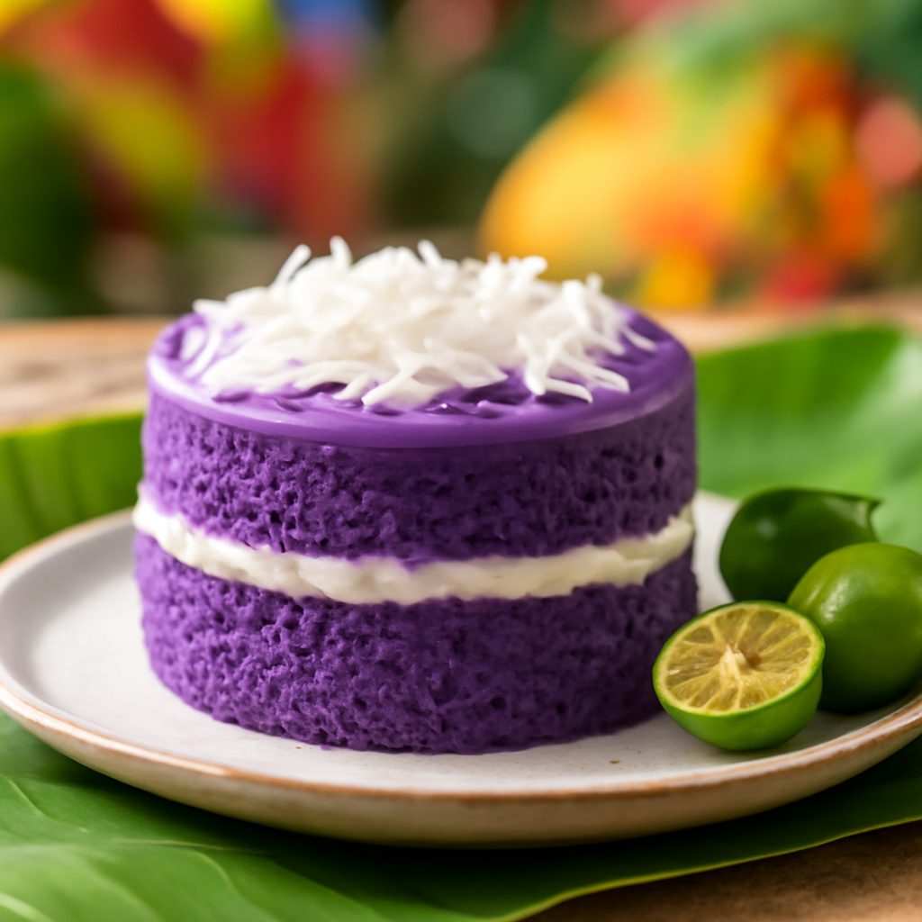 Ube-Macapuno Cake Light Monoporzione