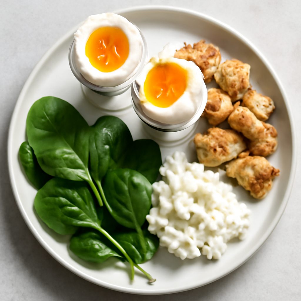 Uova alla coque proteiche low-carb con asparagi