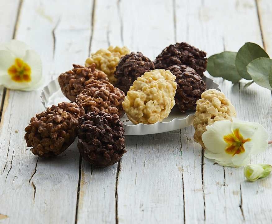 Uova di cioccolato croccanti Protein