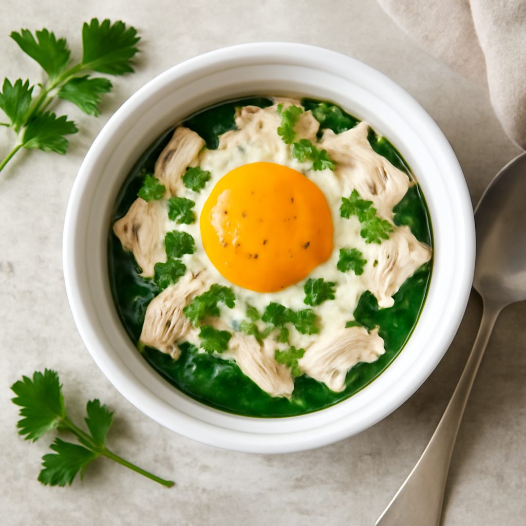 Uova in cocotte con salsa saporita Low Carb