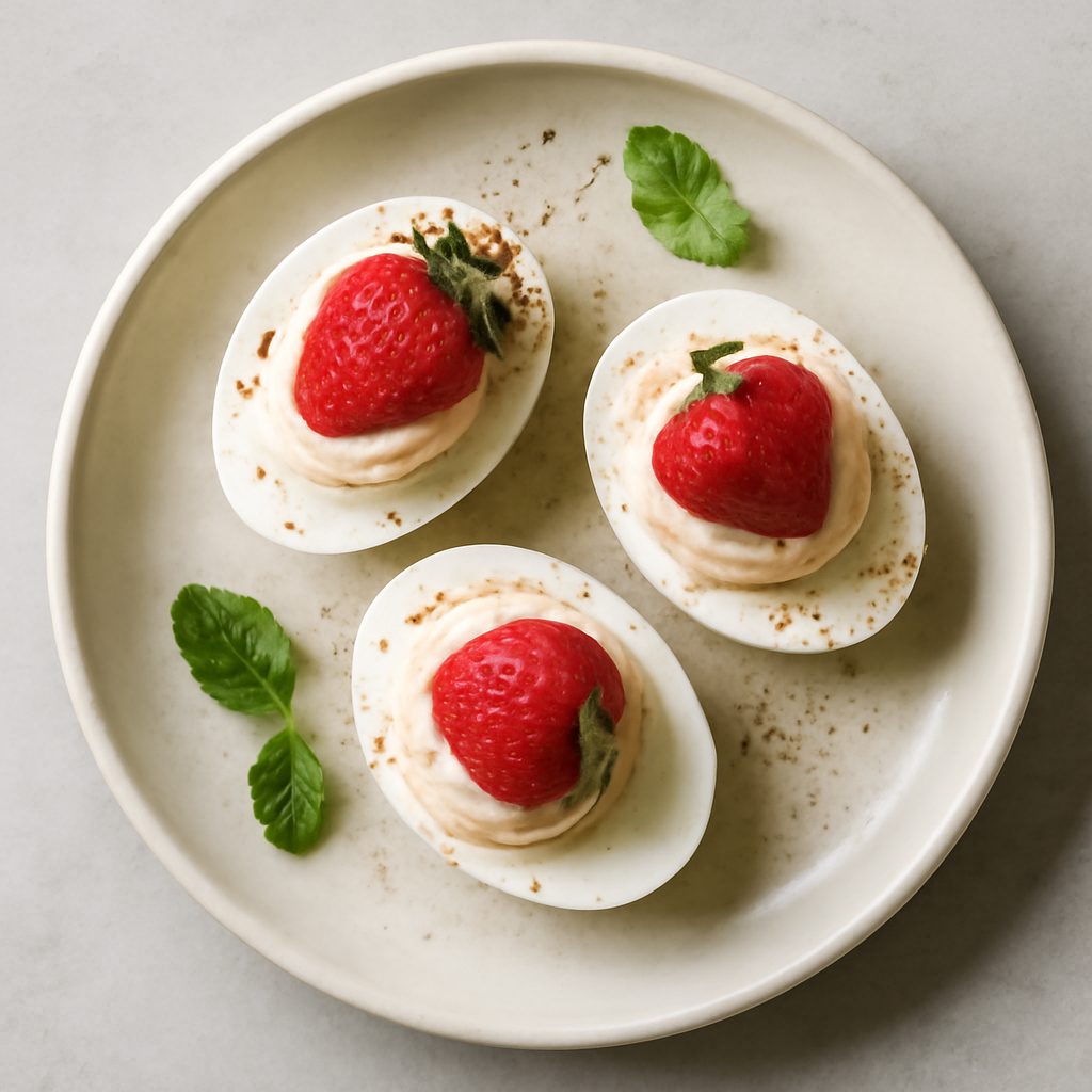 Uova sode dolci proteiche low-carb