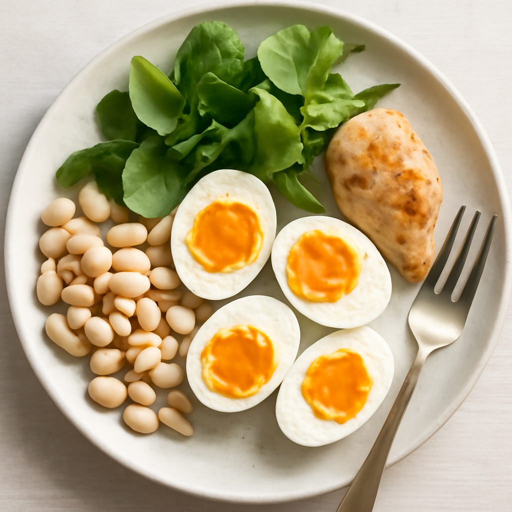 Uova sode proteiche low-carb
