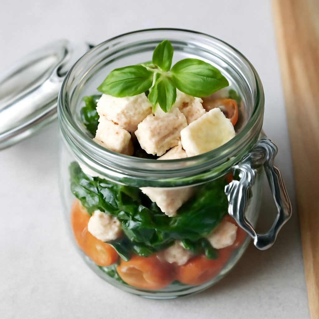 Vasetto proteico con lombrichi gommosi low-carb