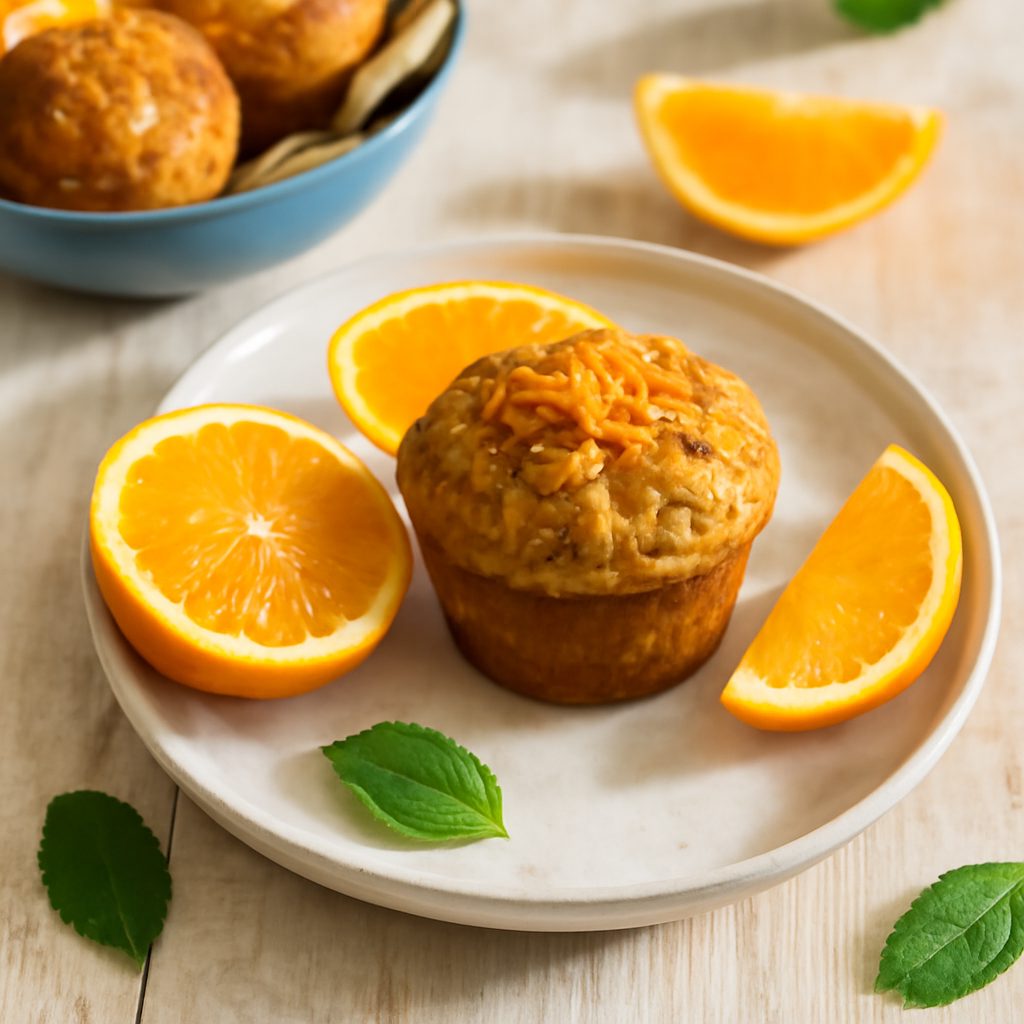 Muffin all'Arancia Vegani e Senza Glutine Low Fat