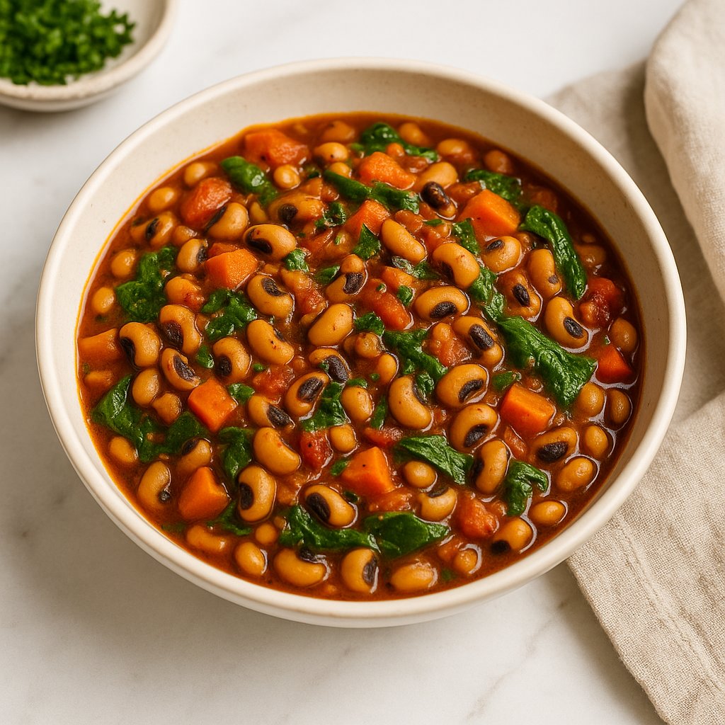 Vegan Black-Eyed Peas Low Fat