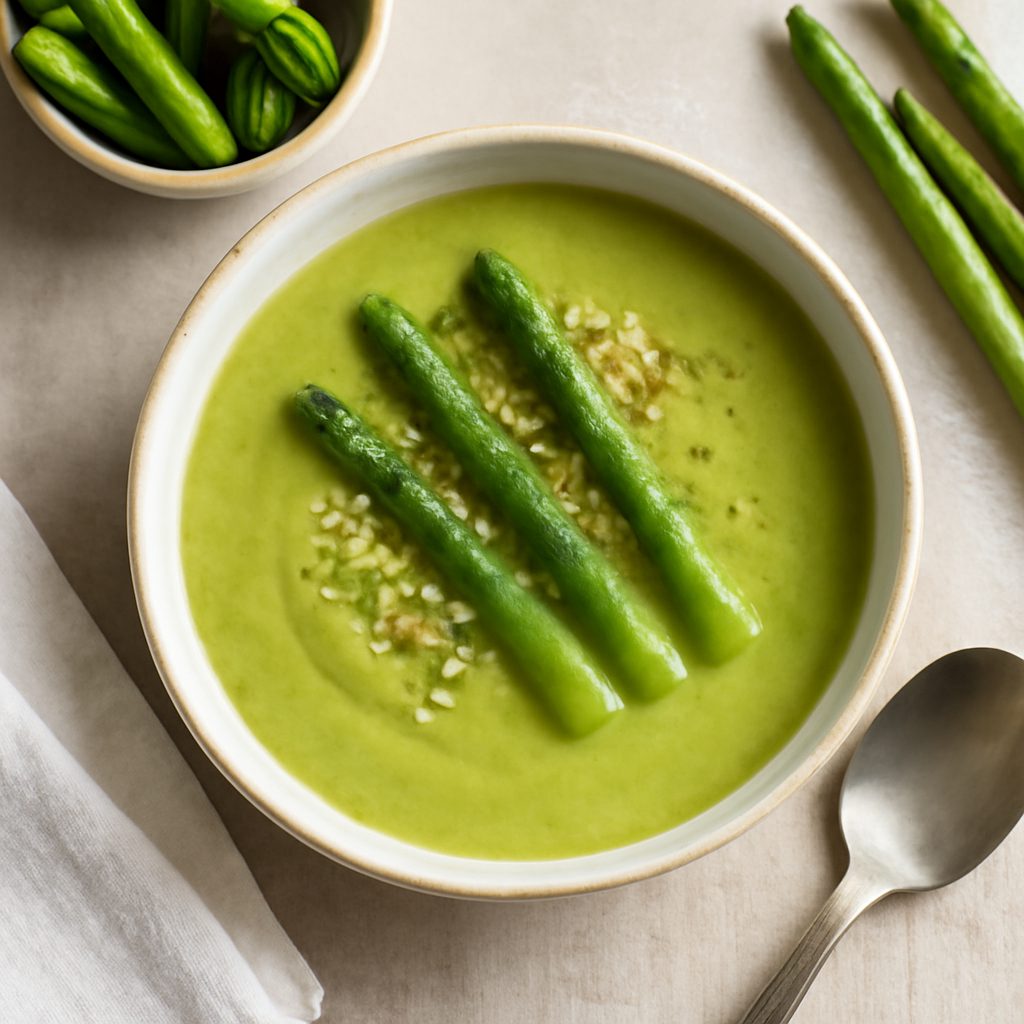 Vellutata di asparagi proteica low-carb