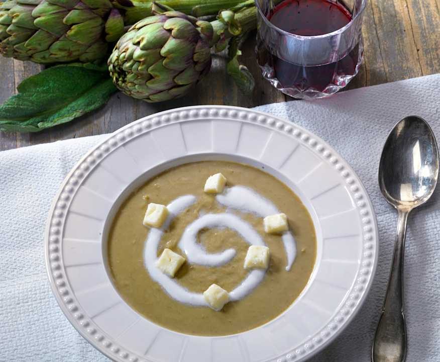 Vellutata di carciofi e Taleggio Protein