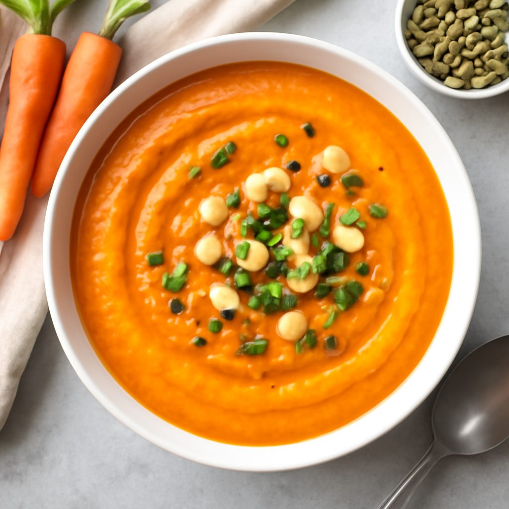 Vellutata di carote proteica low-carb