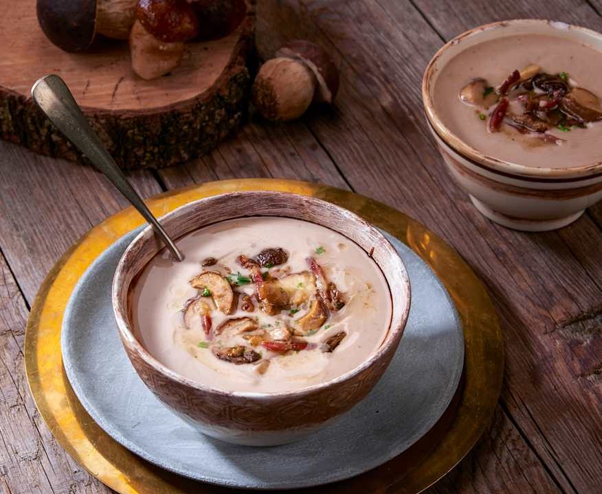 Vellutata di castagne con porcini Low Fat