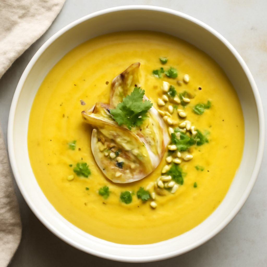 Vellutata di finocchi e zafferano proteica low-carb