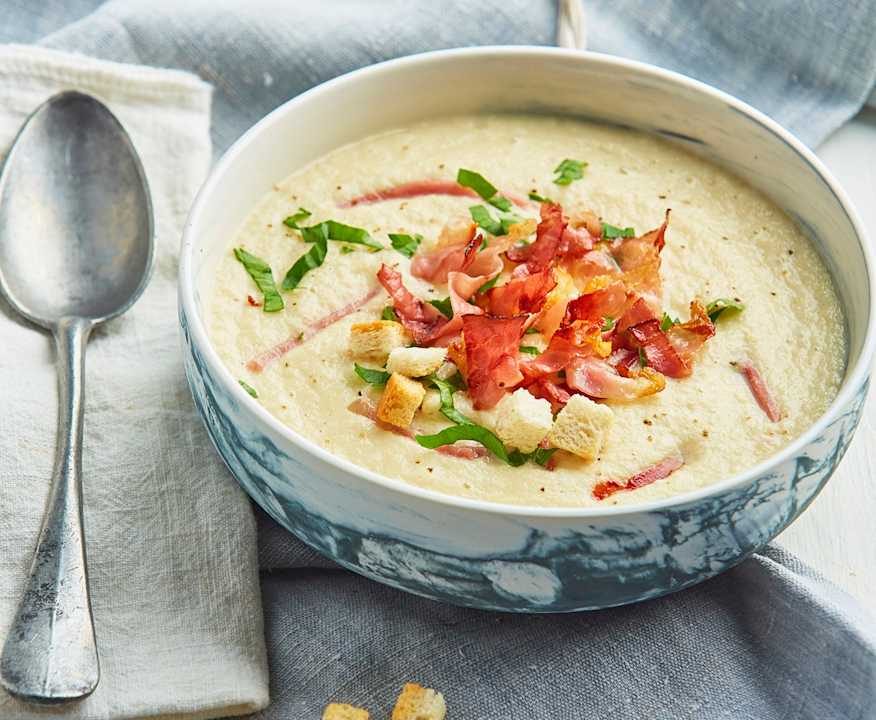 Vellutata di finocchi, mele e speck Protein