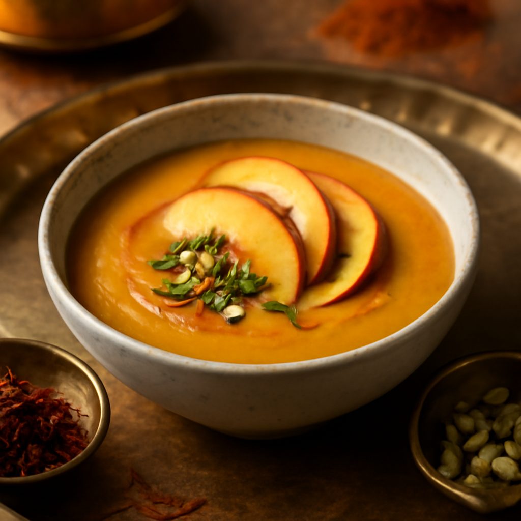 Vellutata di Pesche e Curry