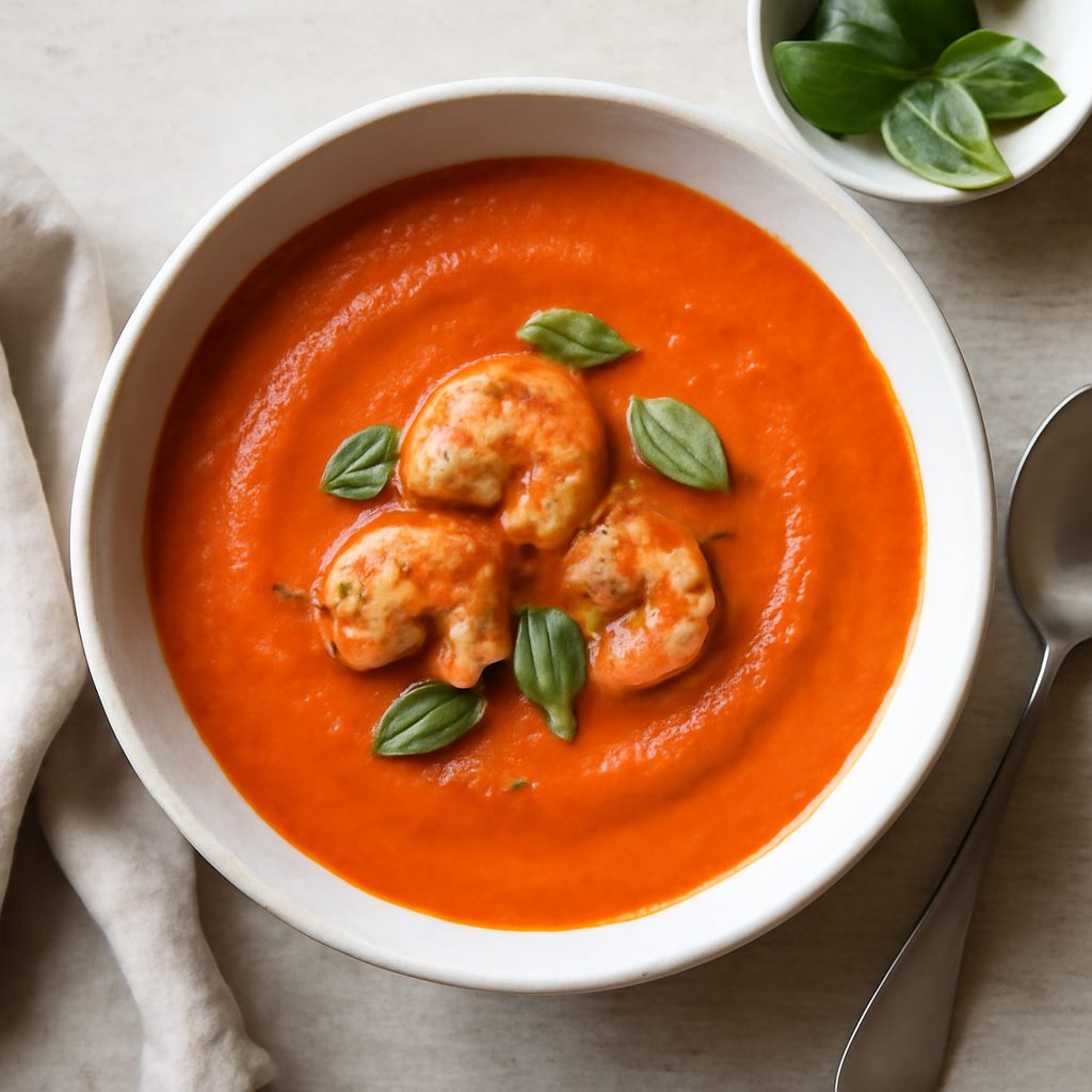 Vellutata di pomodoro proteica low-carb (Bimby Friend)