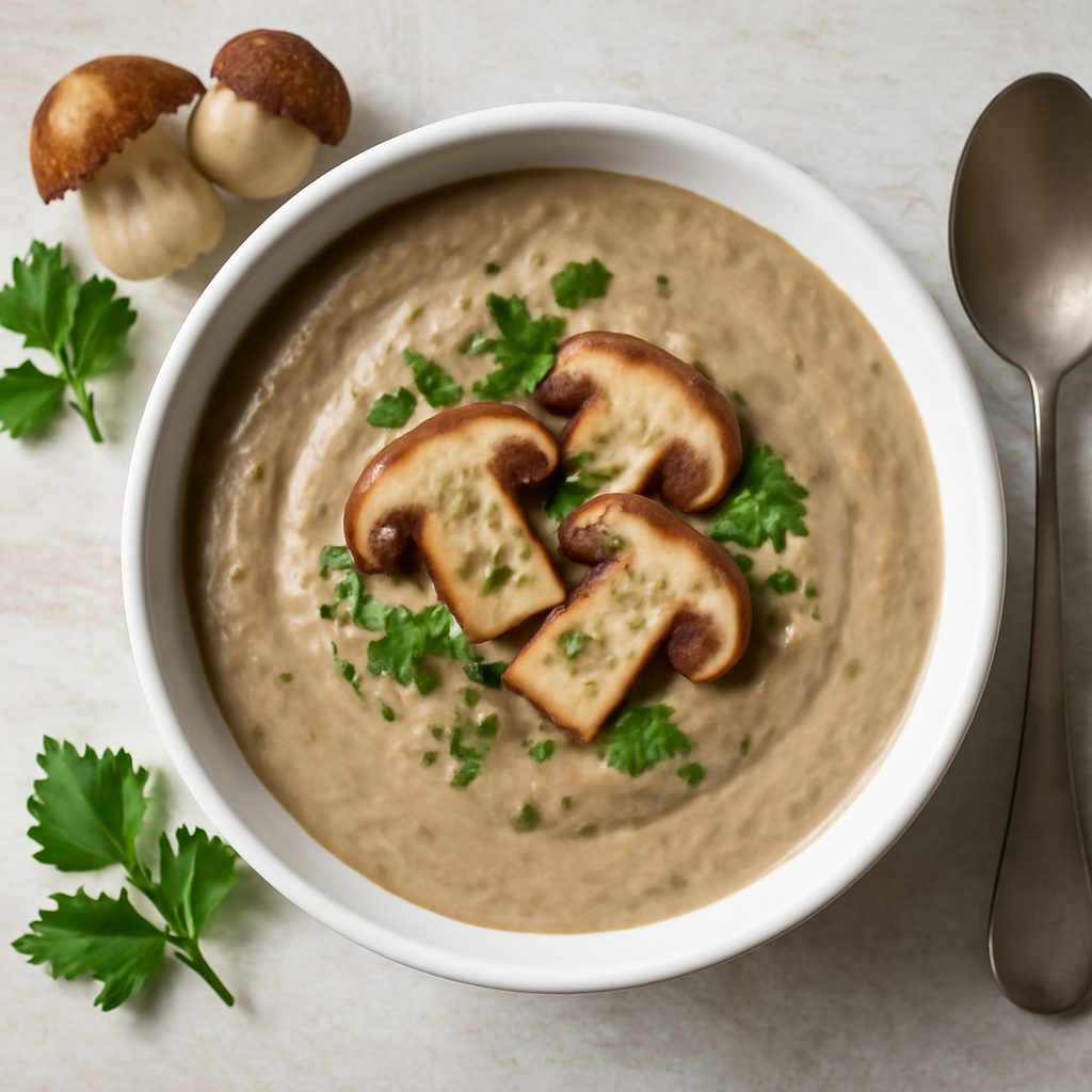 Vellutata di porcini proteica low-carb