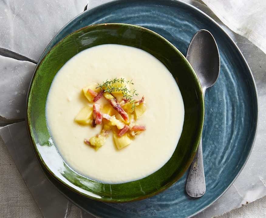 Vellutata di sedano rapa e mele renette Protein