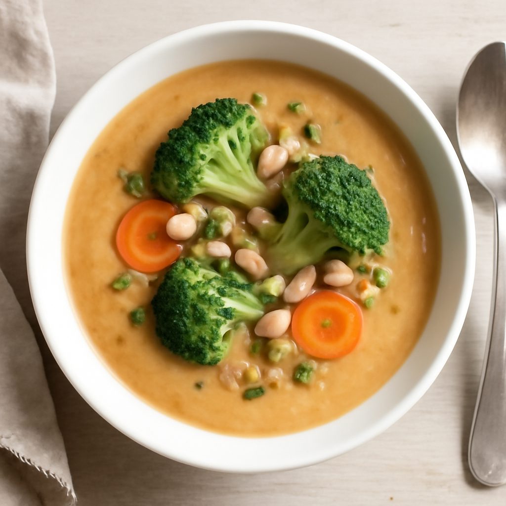 Vellutata di verdure proteica low-carb