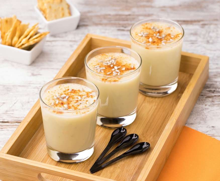 Vellutata fredda patate, topinambur e porri Low Fat