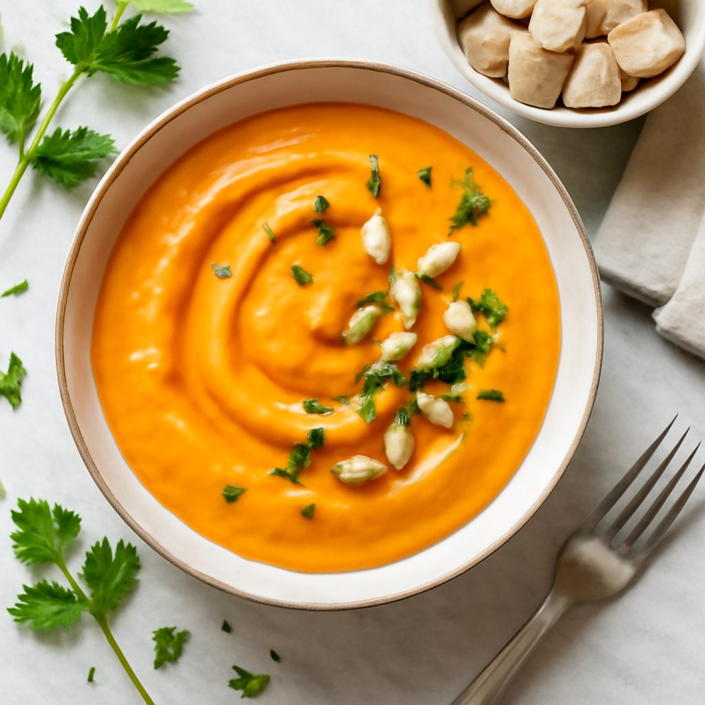 Vellutata speziata di zucca e carote Low Fat