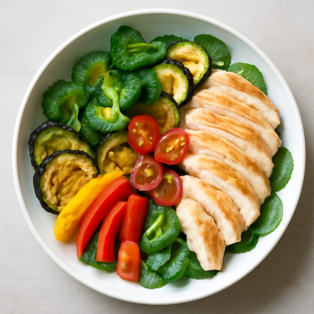Verdurine in insalata con ricotta di capra Protein