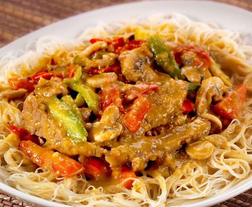 Vermicelli di riso con carne e verdure Low Fat