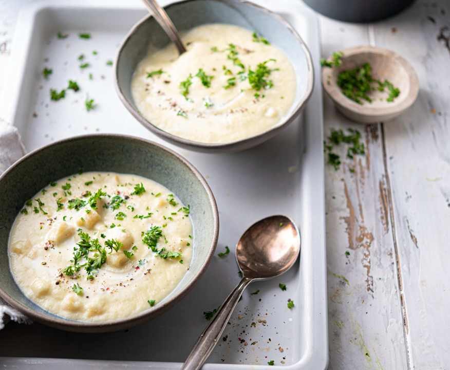 Vichyssoise con pasta Low Carb