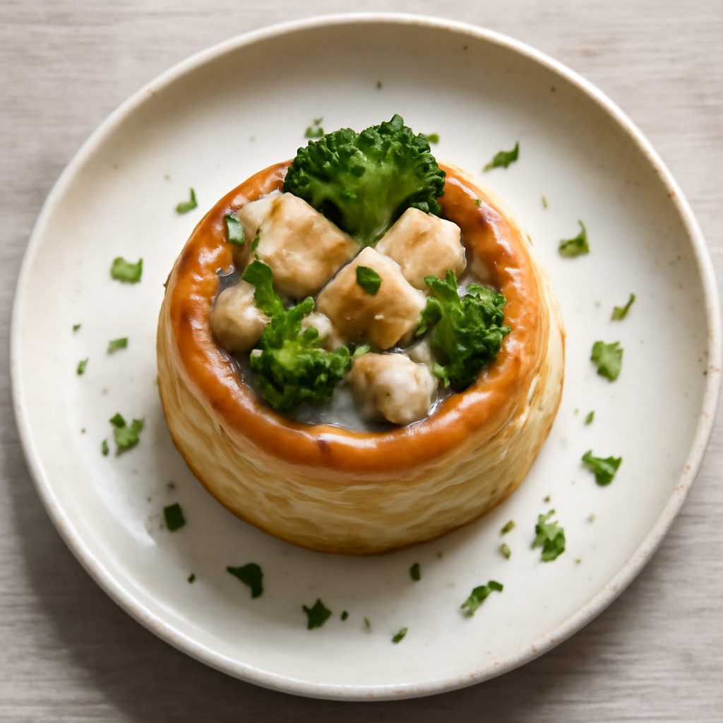 Vol-au-vent con Gamberi e Cruditès