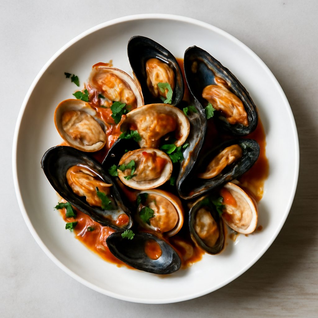 Vongole e cozze alla marinara proteica low-carb