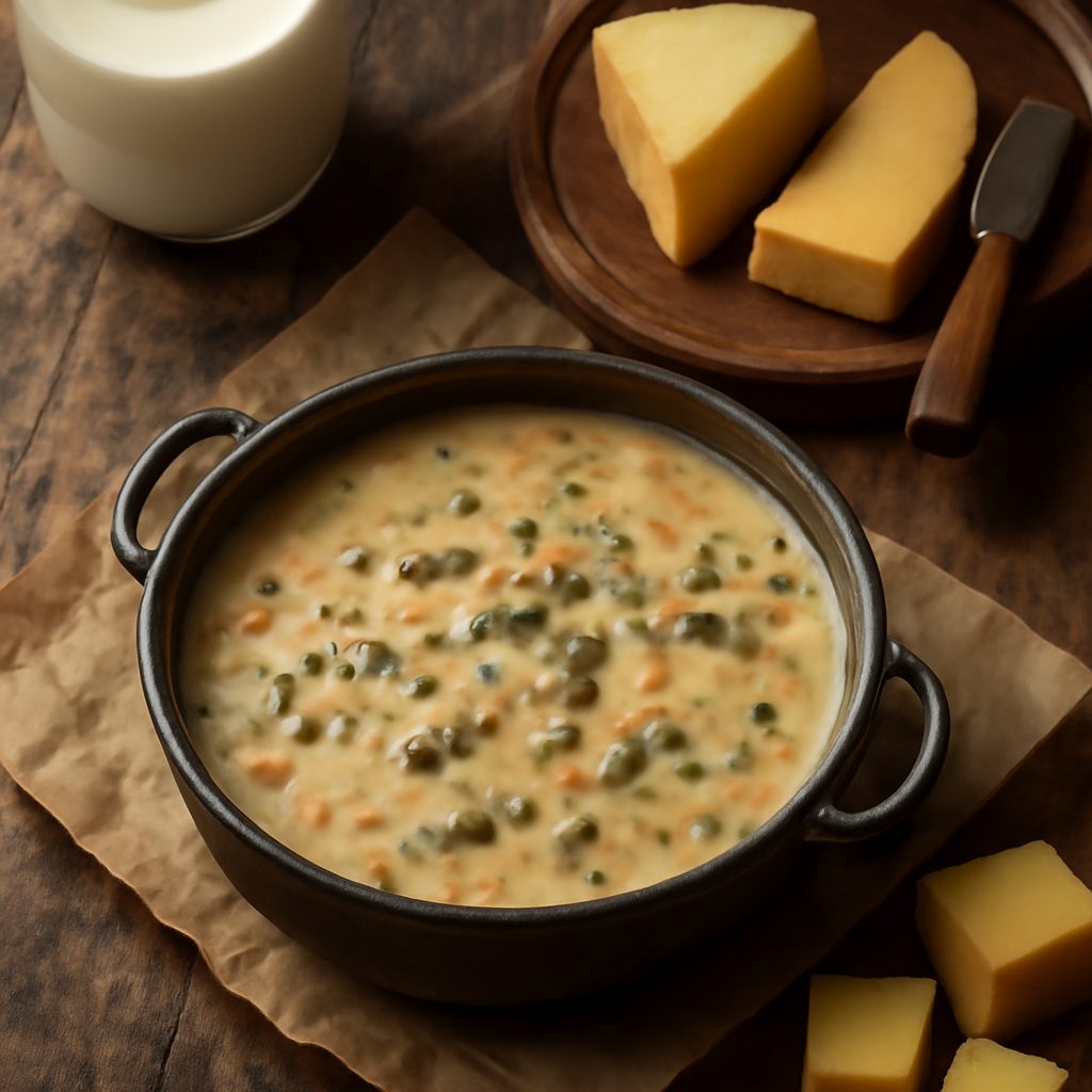 Zuppa di Riso Selvatico e Formaggio Low Fat