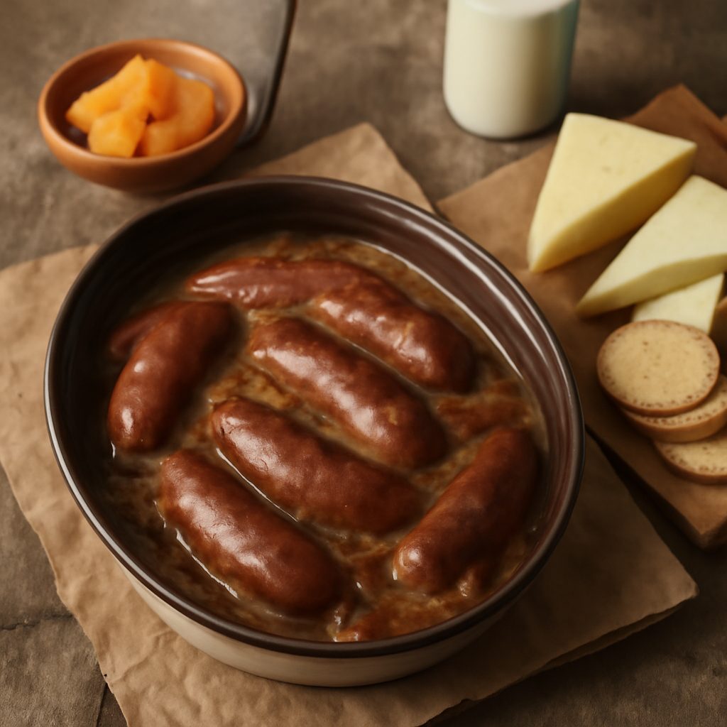 Bratwurst della Wisconsin in Pentola Lenta Low Fat