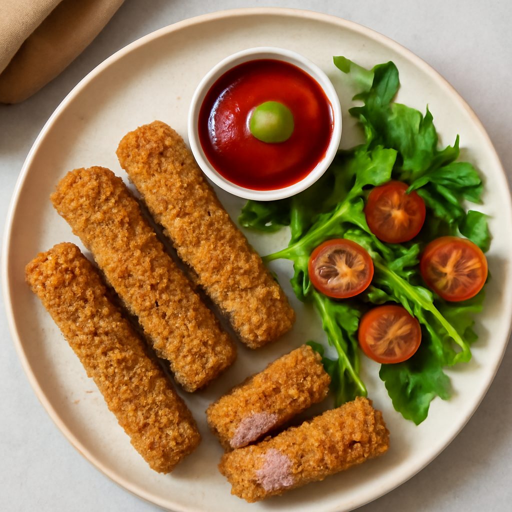 Wurstel panati proteici low-carb al forno