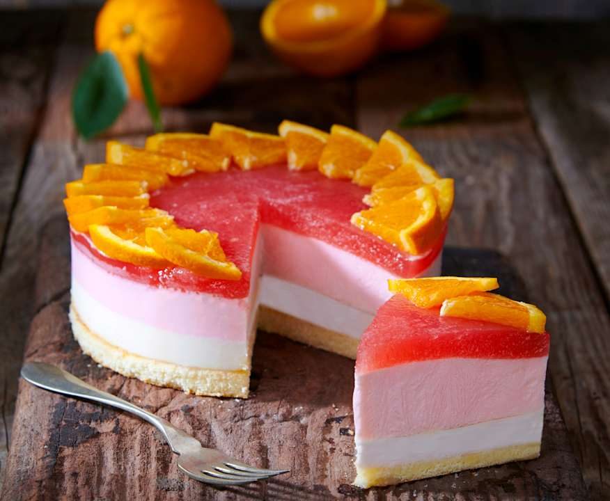 Yogurt mousse cake all'arancia Low Fat