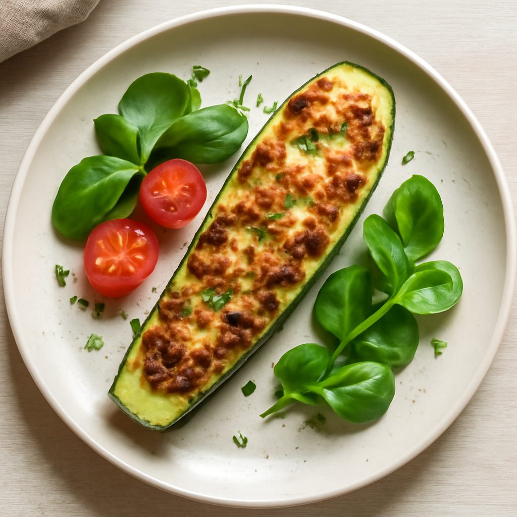 Zucchina ripiena (vegan) Low Fat