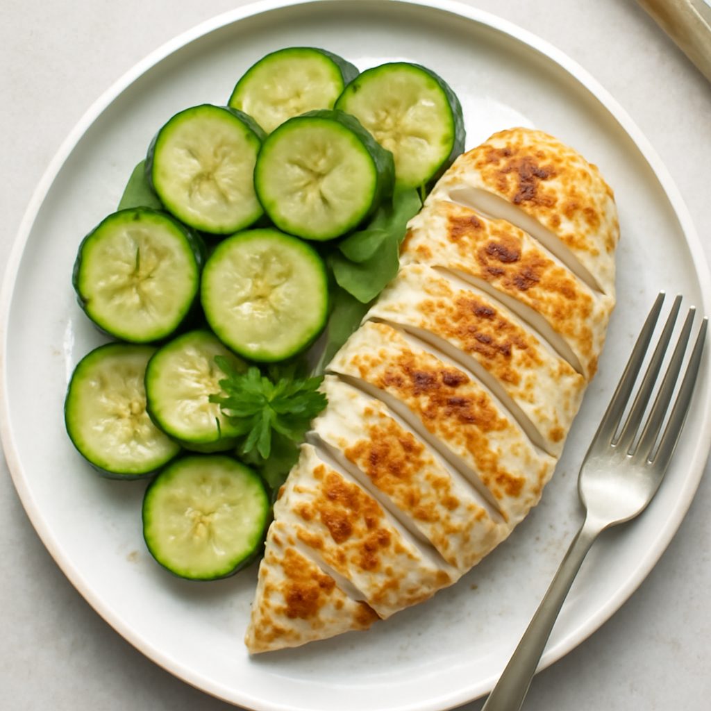 Zucchine al vapore proteiche low-carb