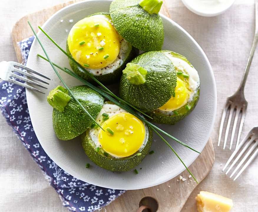 Zucchine ripiene di uova Low Fat