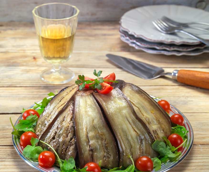 Zuccotto di polpo al vapore Low Carb