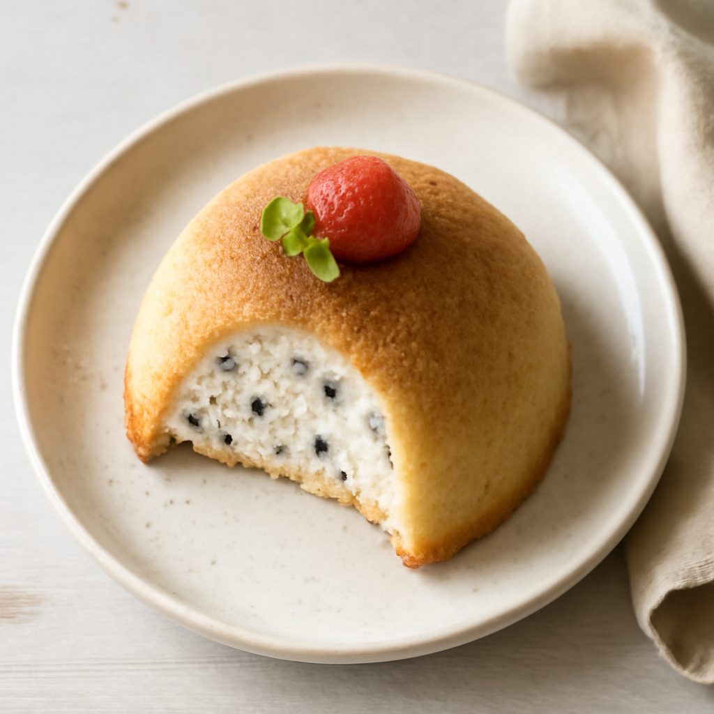 Zuccotto con Glassa al Cioccolato Bianco Low Fat
