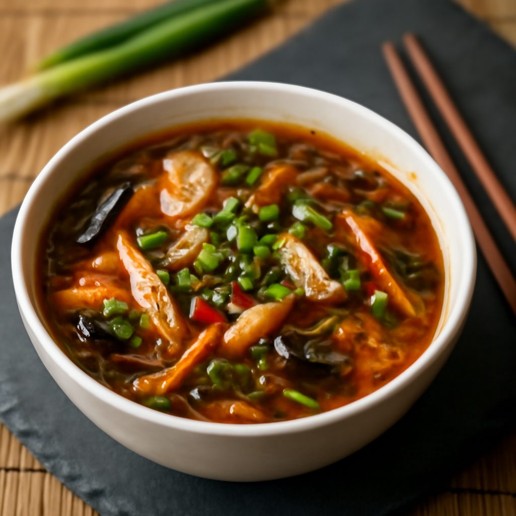 Zuppa Agrodolce Piccante - Hot and Sour Soup Fit Low Carb