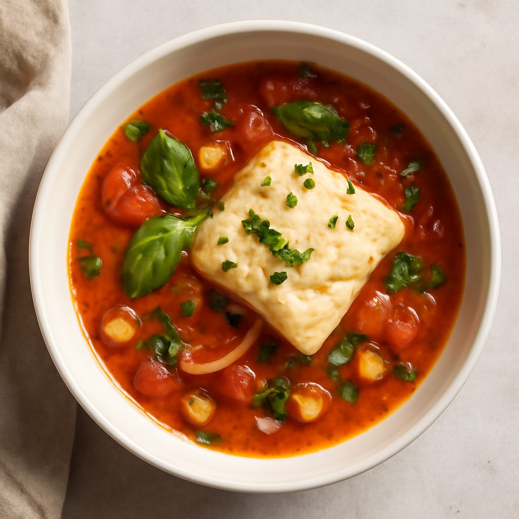 Zuppa di baccalà proteica low-carb