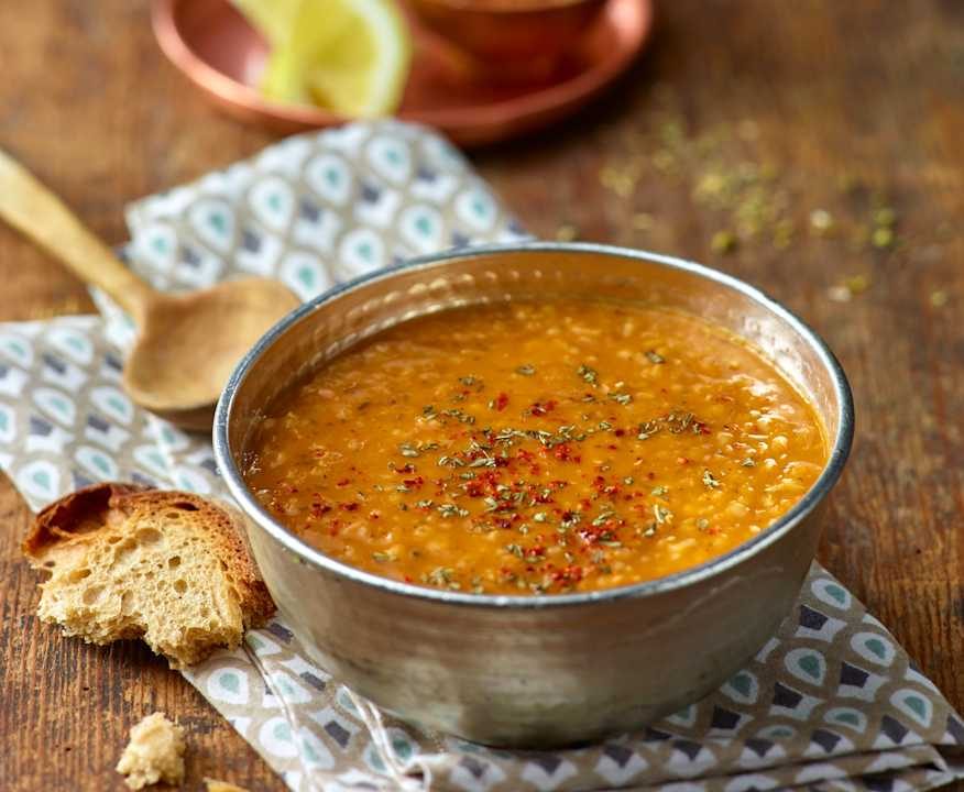 Zuppa di bulgur e lenticchie rosse Protein