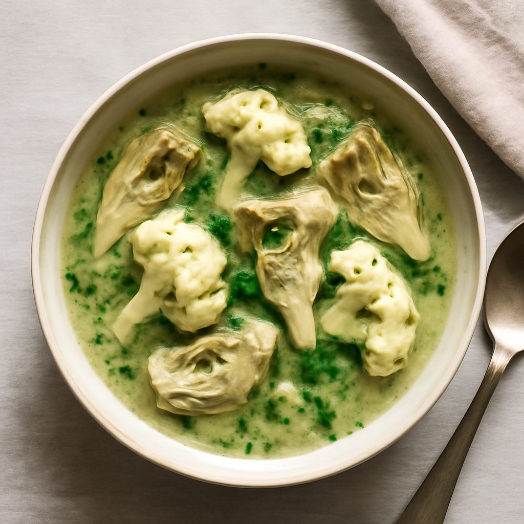 Zuppa di carciofi e cavolfiore