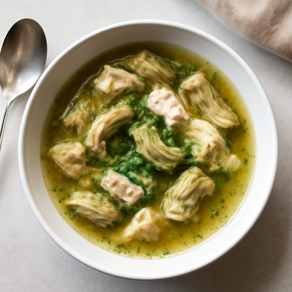 Zuppa di carciofi proteica low-carb