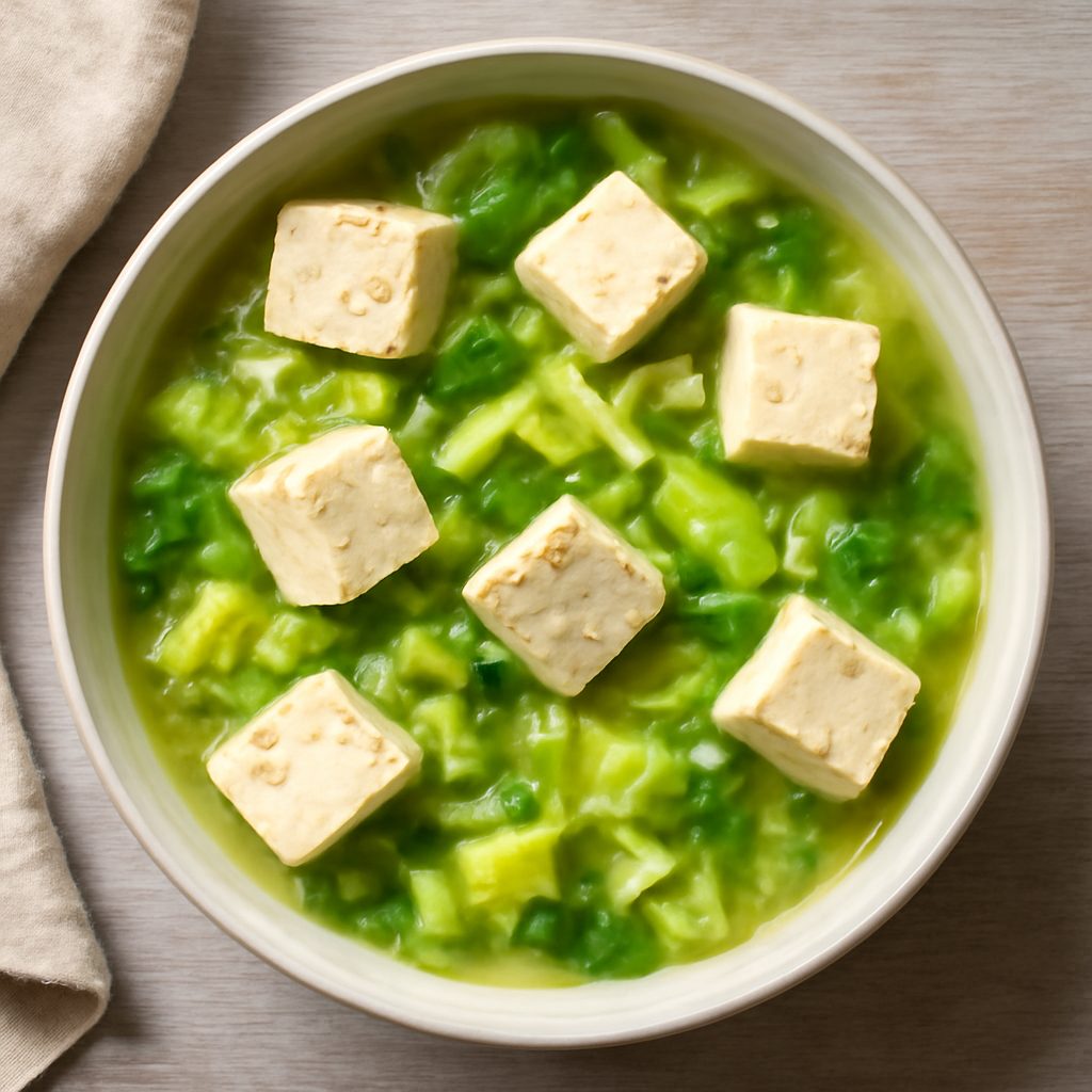 Zuppa di Cavolo e Tofu