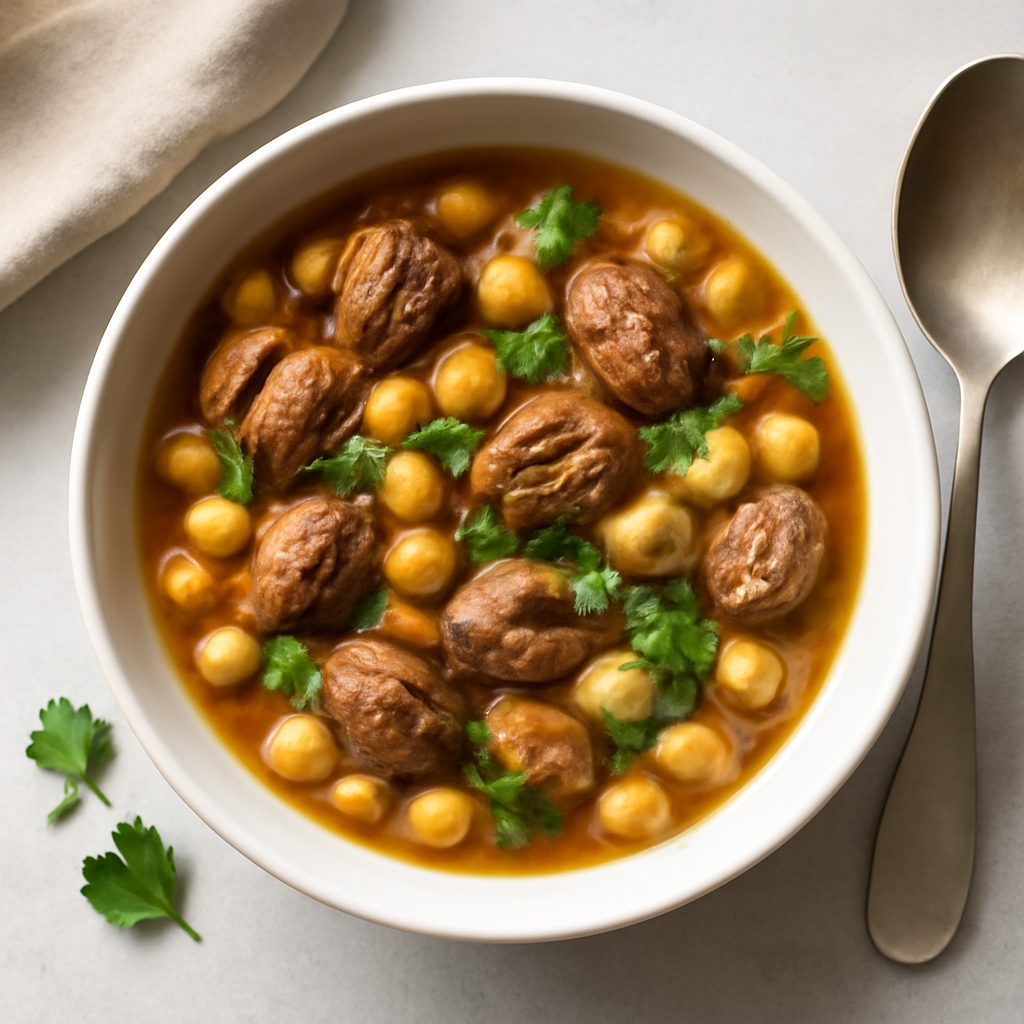 Zuppa di ceci e castagne proteica low-carb