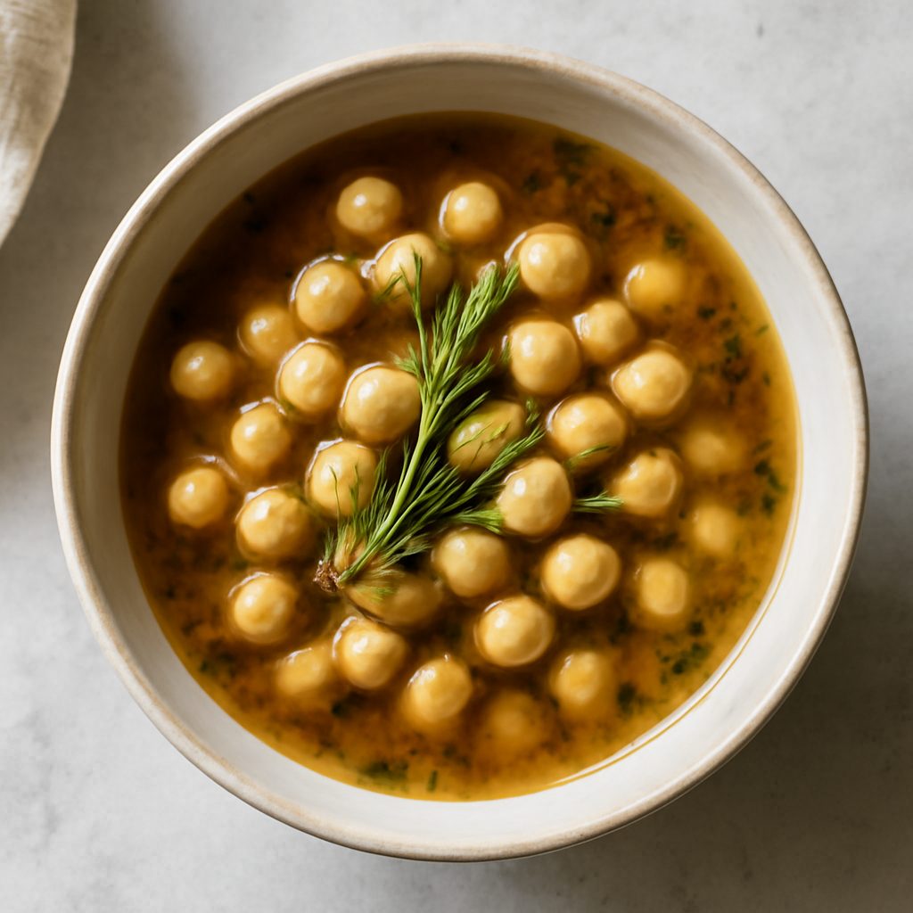 Zuppa di ceci e rosmarino proteica low-carb