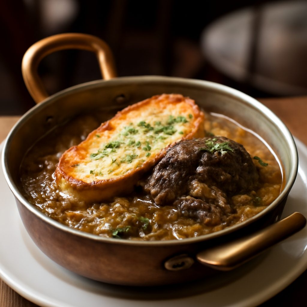 Zuppa di Cipolle e Manzo alla Francese