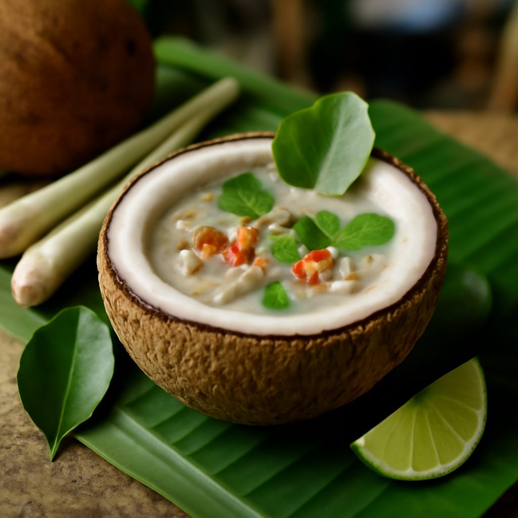 Zuppa di Cocco Thai con Gamberi
