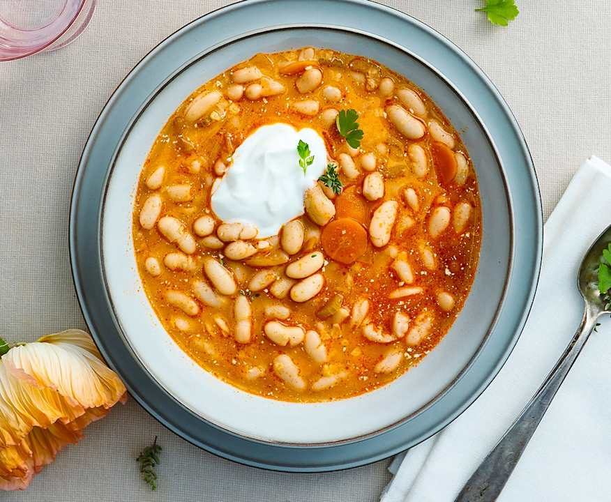 Zuppa di fagioli alla greca (Fasolada) Low Carb