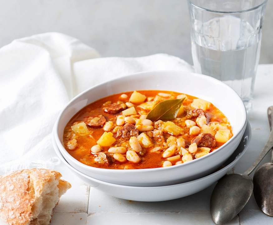 Zuppa di fagioli con patate e chorizo Low Fat